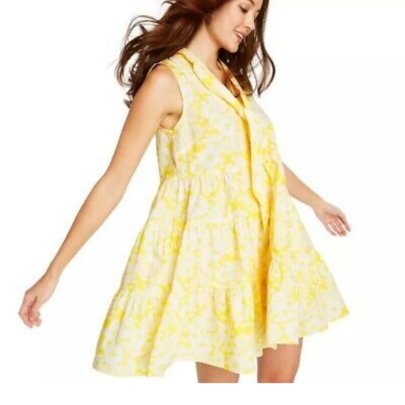 Lisa marie fernandez target Yellow Floral Tiered D - Picture 4 of 5